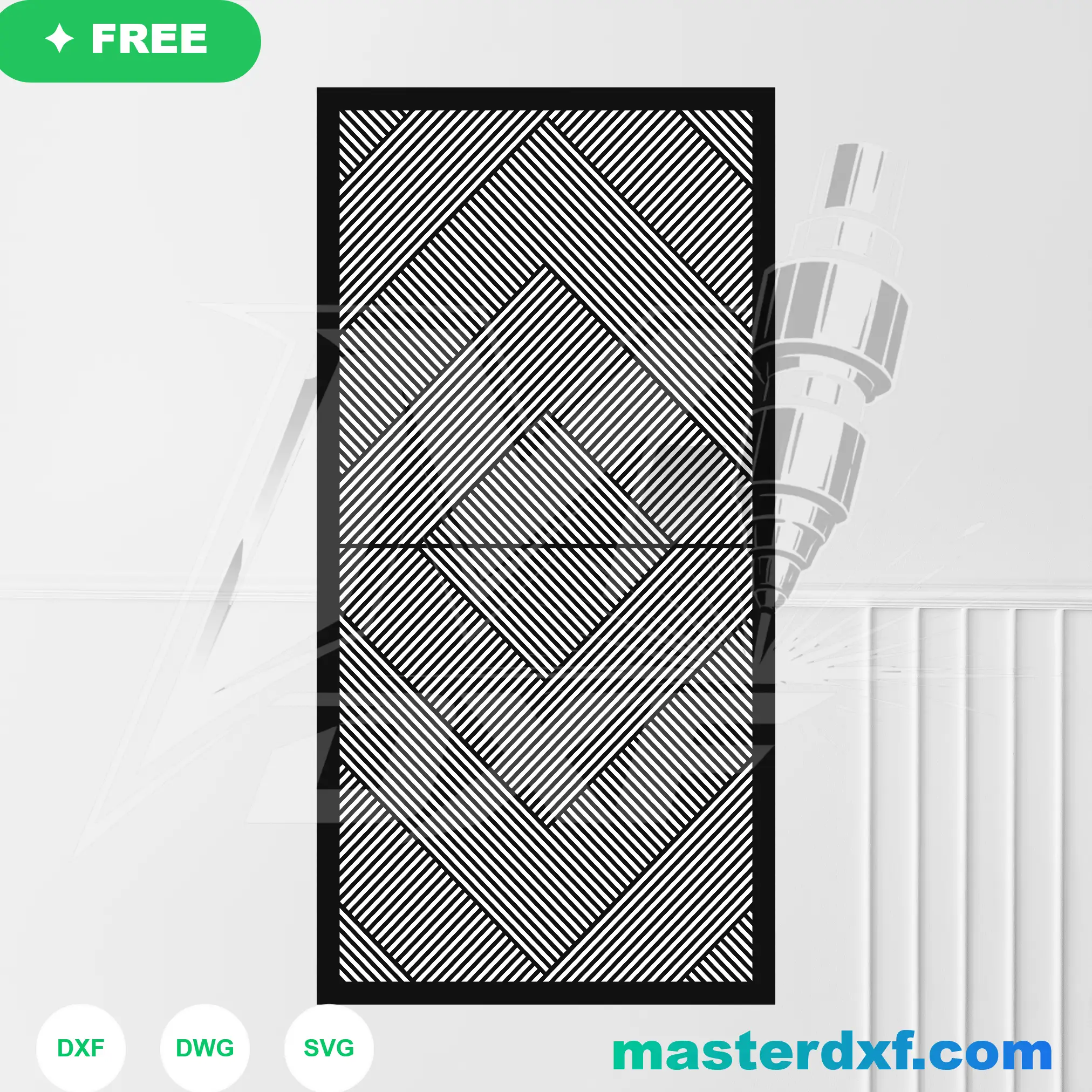 Cubist Cubical Interlocking Block Matrix Screen DXF File